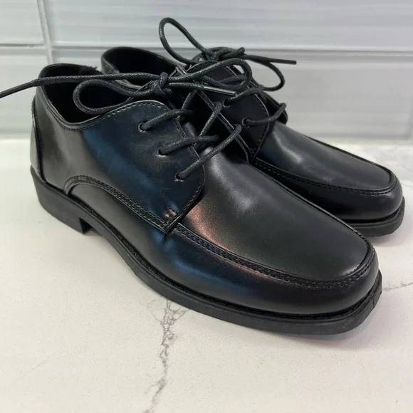 Shoes Boys Dress Shoes Black Patent Leather Lace Up Dress Shoe